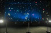Holographic curtains Holographic curtains