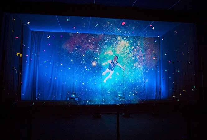 Holographic curtains Holographic curtains