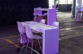 Personalization of furniture with printed vinyl Personalization of furniture with printed vinyl